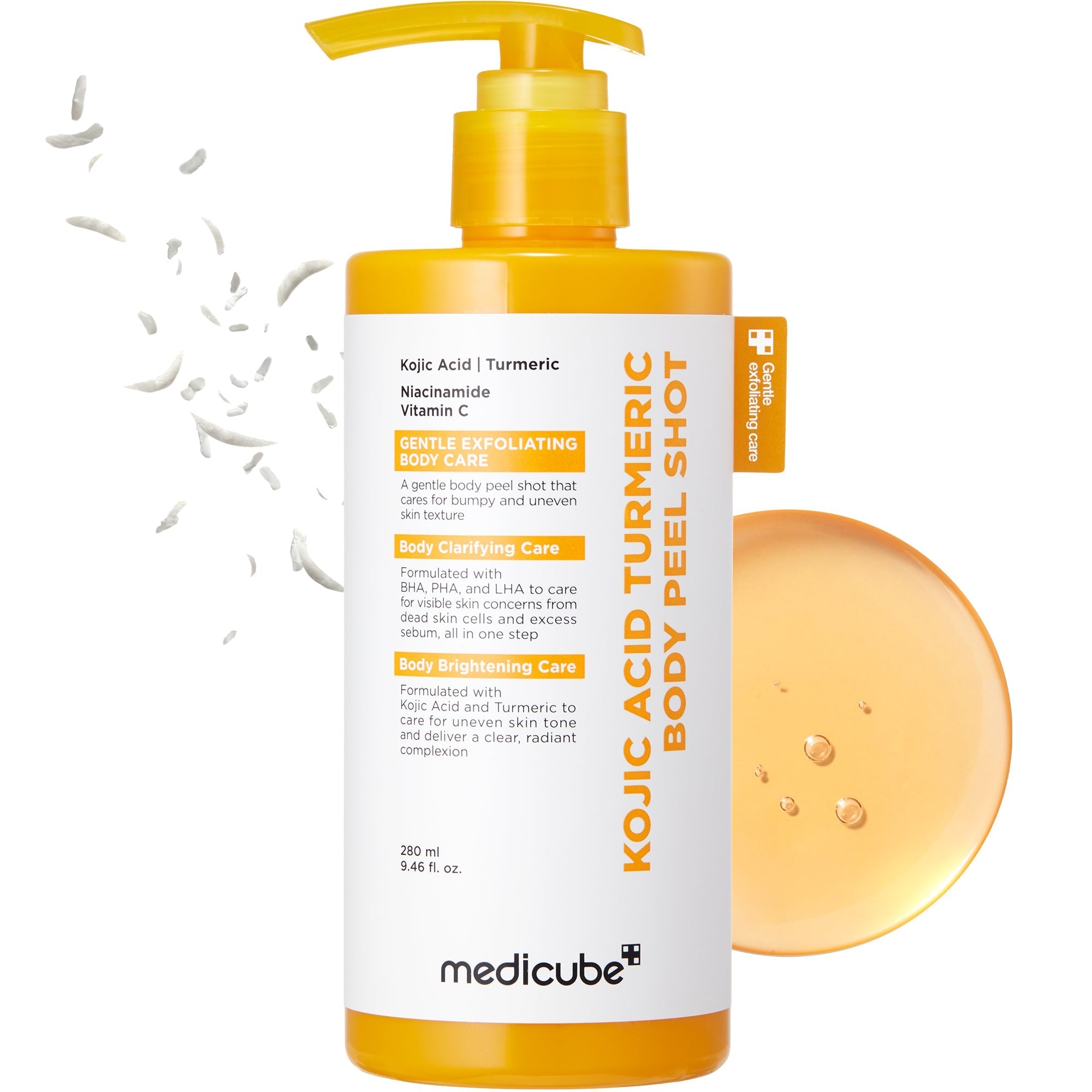 Kojic Acid Turmeric Body Peel Shot - Made for Fresh Skin