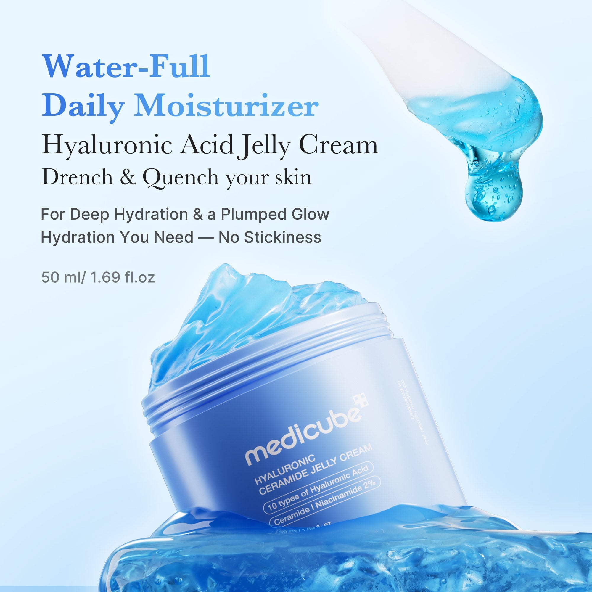 Hyaluronic Ceramide Moisturizing Jelly Cream - medicube.us