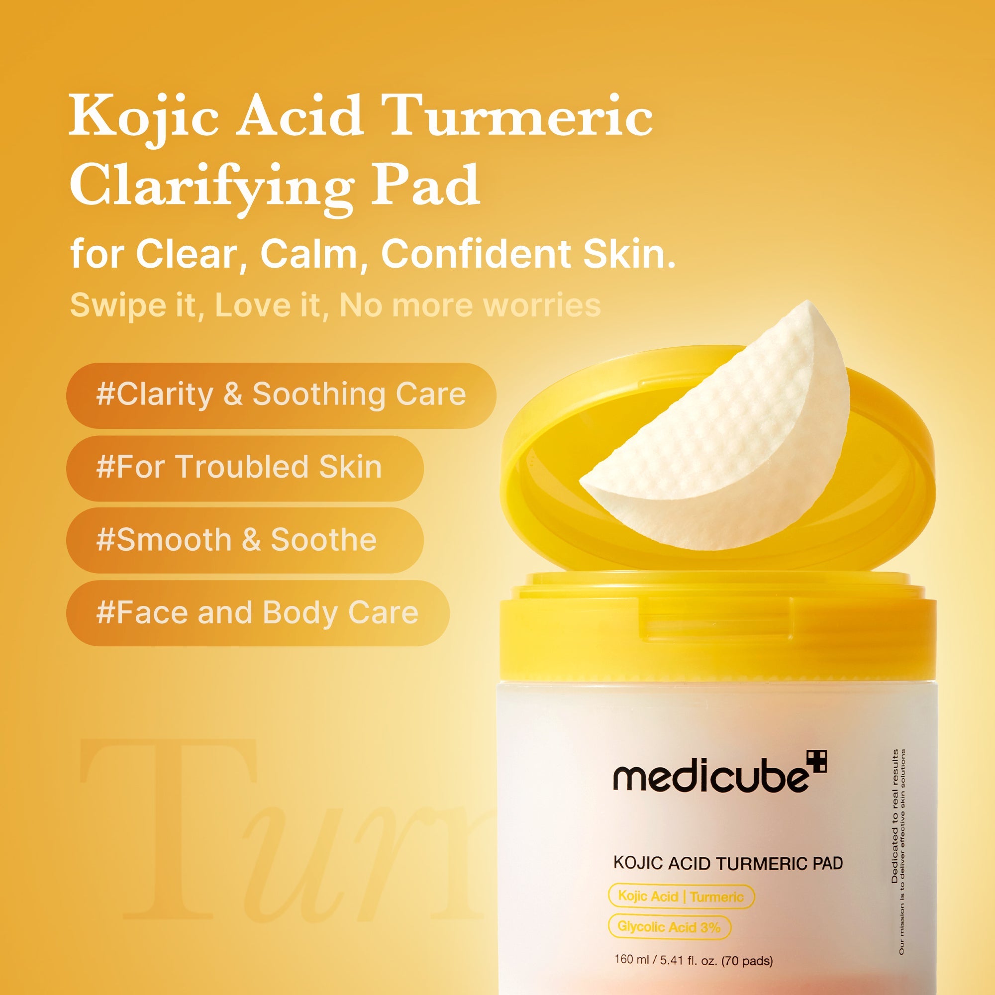 Kojic Acid Tumeric Toner Pad - medicube.us