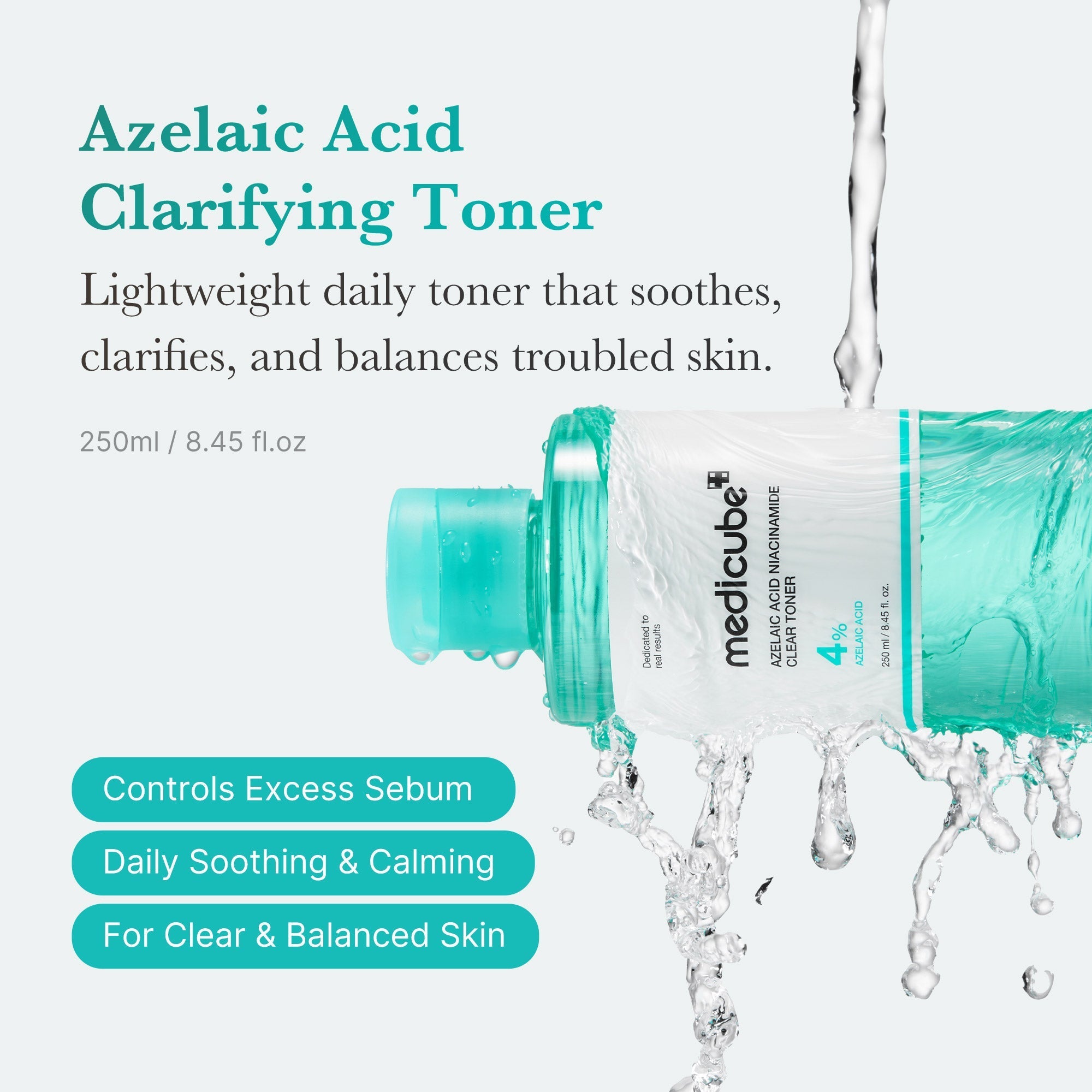 Azelaic Acid Niacinamide Clarifying Toner - Hydration Care Daily