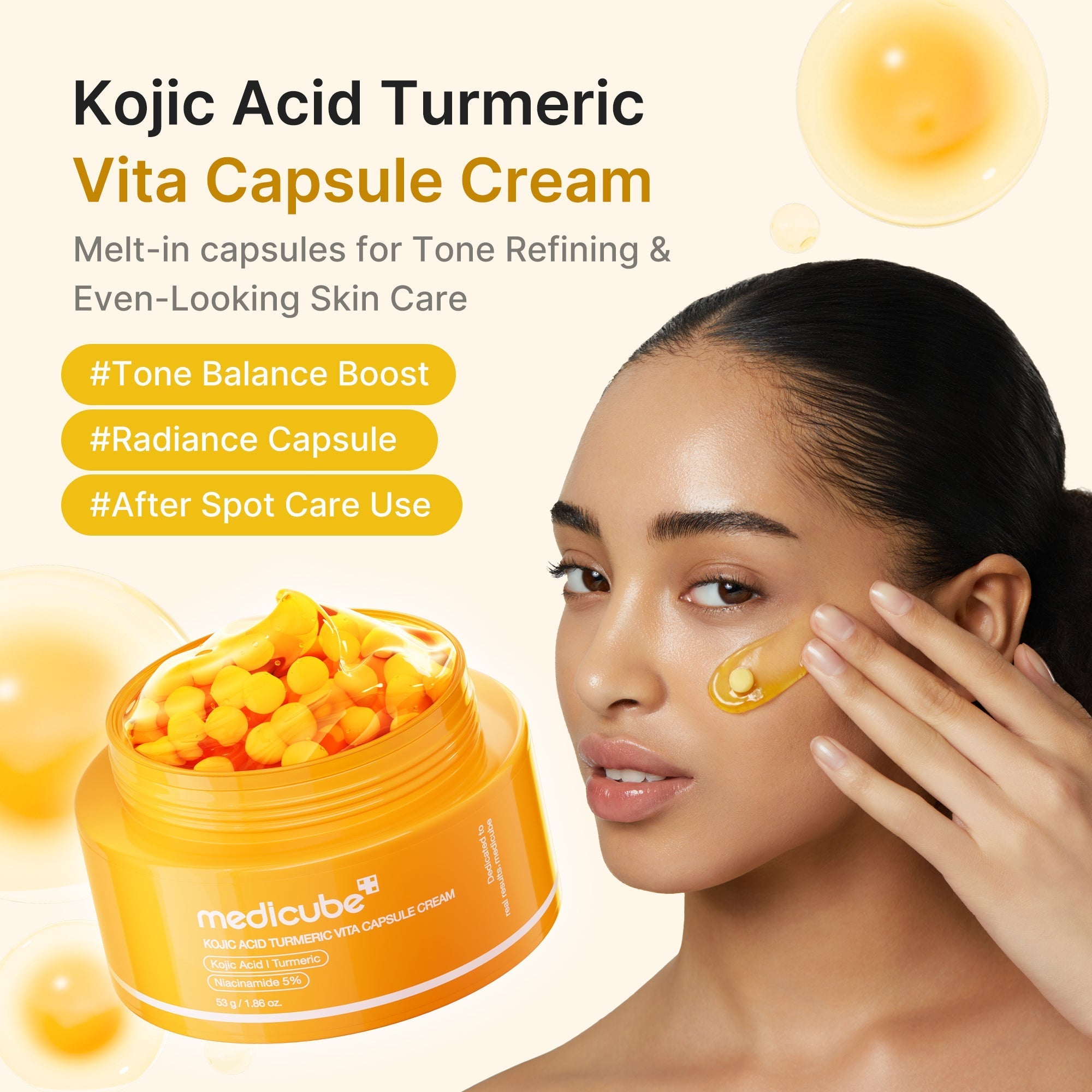 Kojic Acid Turmeric Vita Capsule Cream - Ready for Fresh Skin