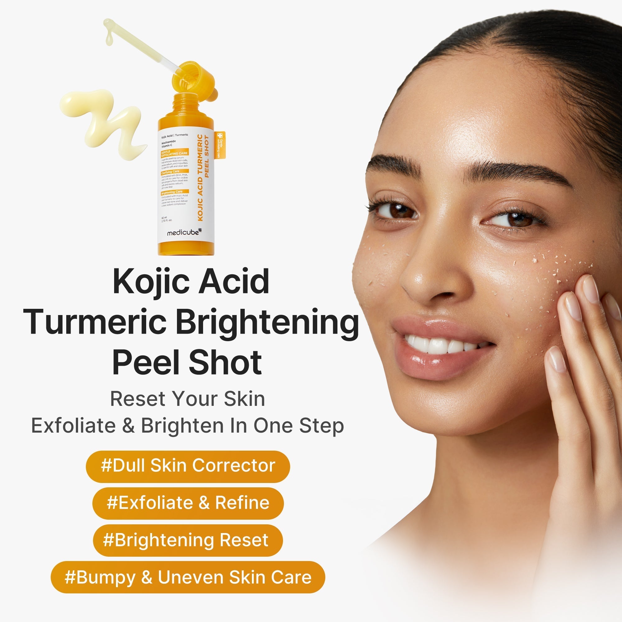 Kojic Acid Turmeric Peel Shot - Feel Skin Ready