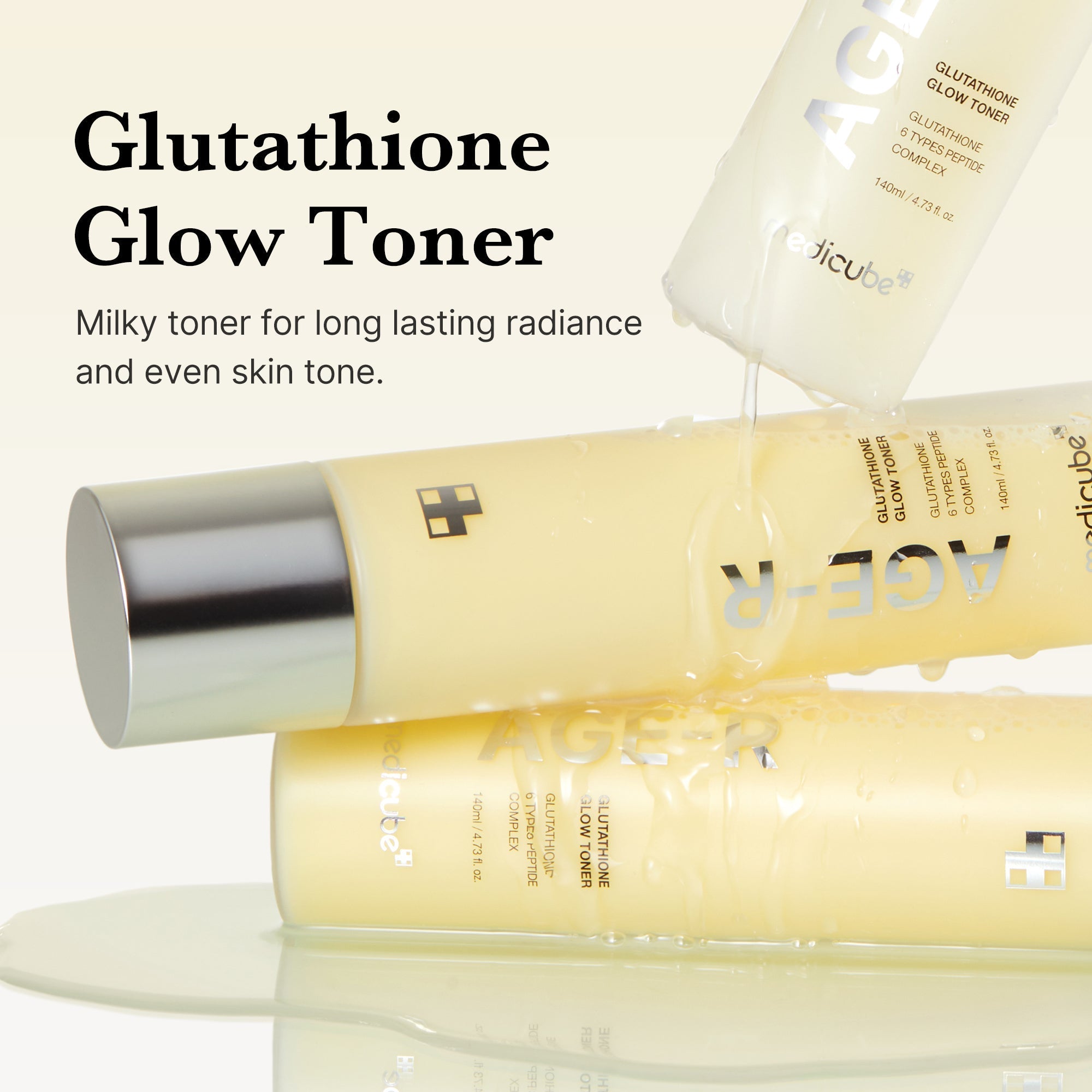 AGE-R Glutathione Glow Milk Toner - Beauty Made Easy