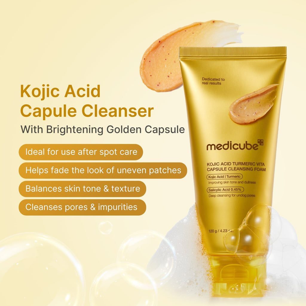 Kojic Acid Turmeric Vita Capsule Foam Cleanser - Smooth Care Daily