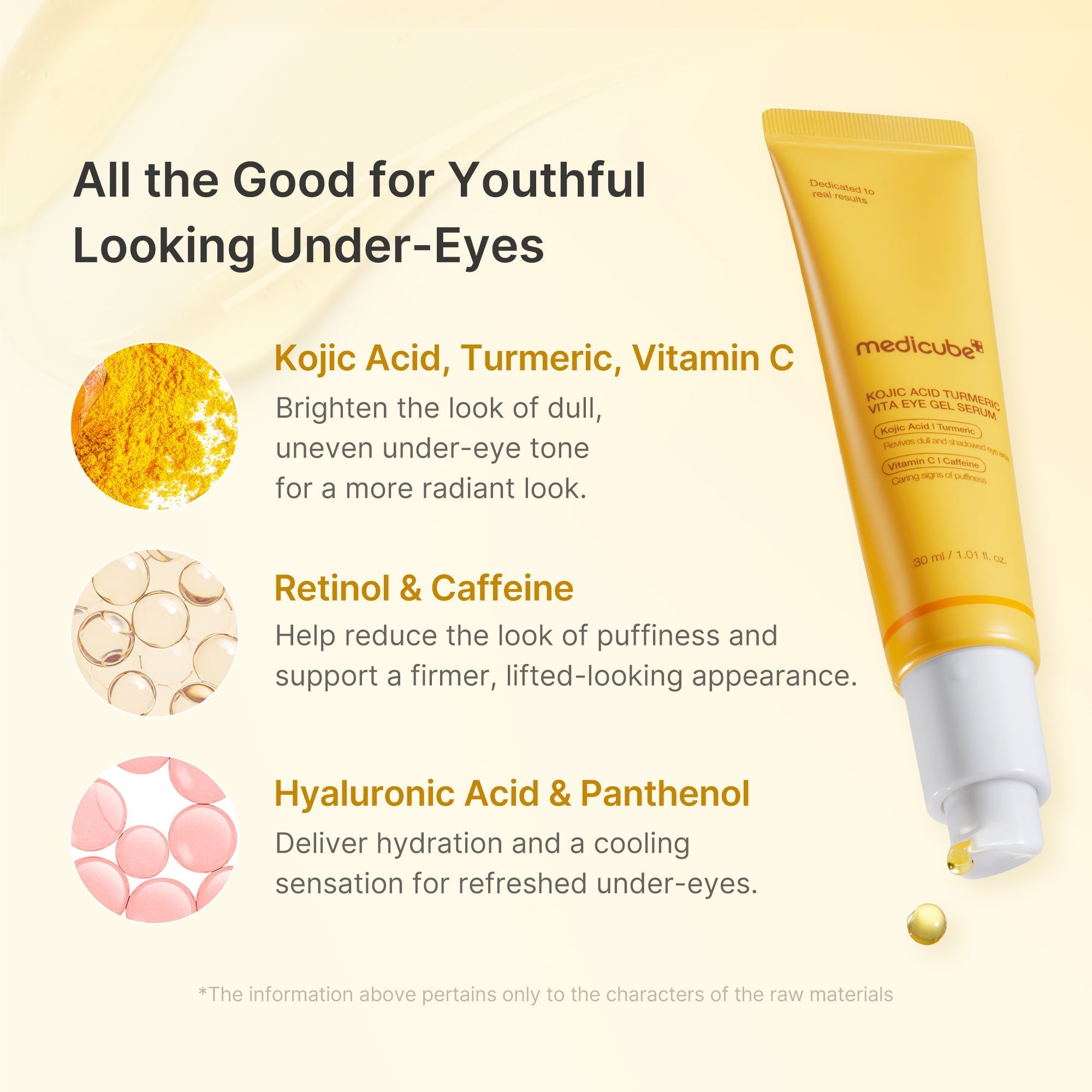 Kojic Acid Tumeric Eye Gel Serum - Fresh Skin Routine