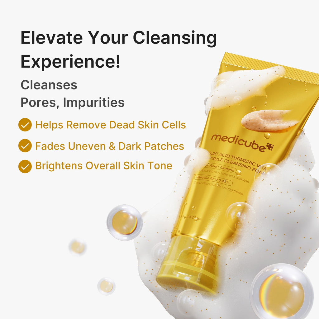 Kojic Acid Turmeric Vita Capsule Foam Cleanser - Smooth Care Daily