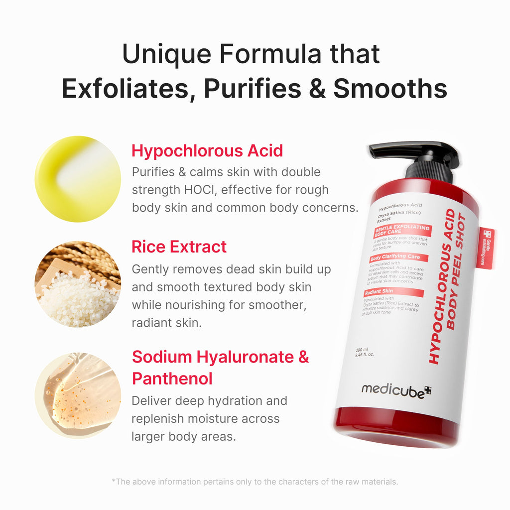 Hypochlorous Acid Rice Body Peel Shot - medicube.us