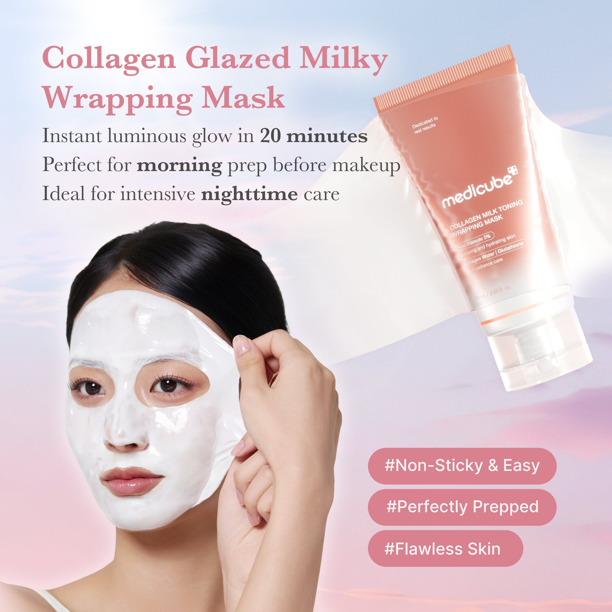 Collagen Milky Glow Daytime Wrapping Mask - medicube.us