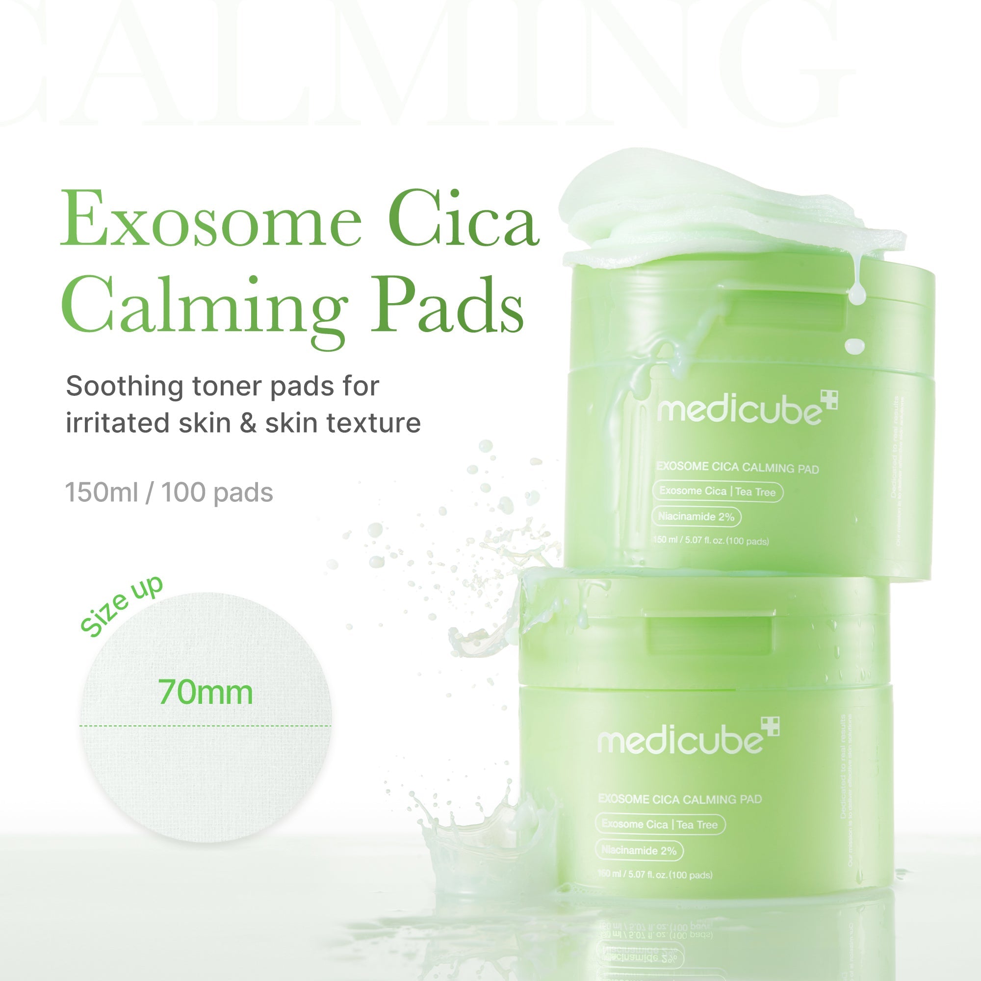 [GIFT] Exosome Cica Calming Toner Pads - medicube.us