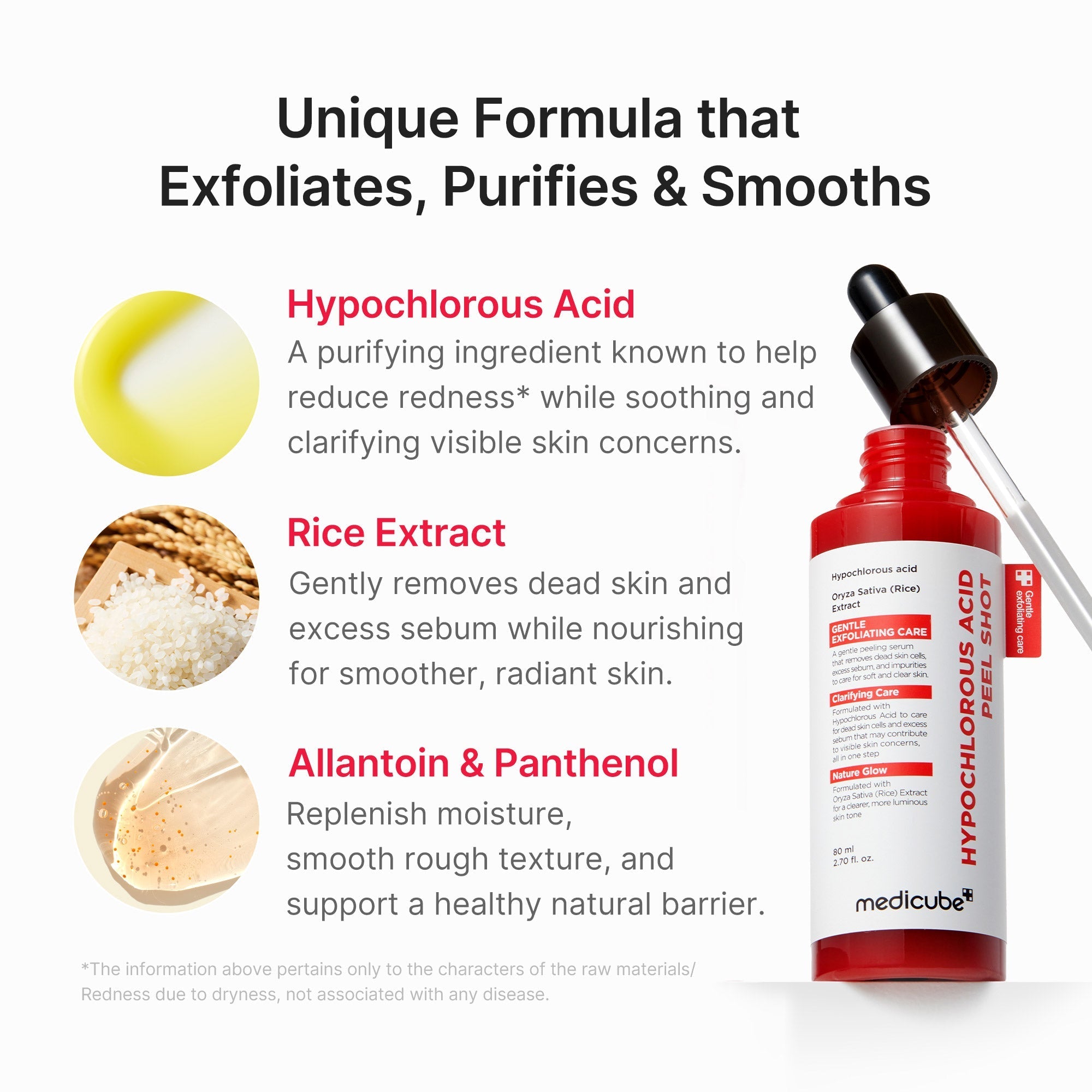 Hypochlorous Acid Rice Peel Shot - Easy Glow Routine