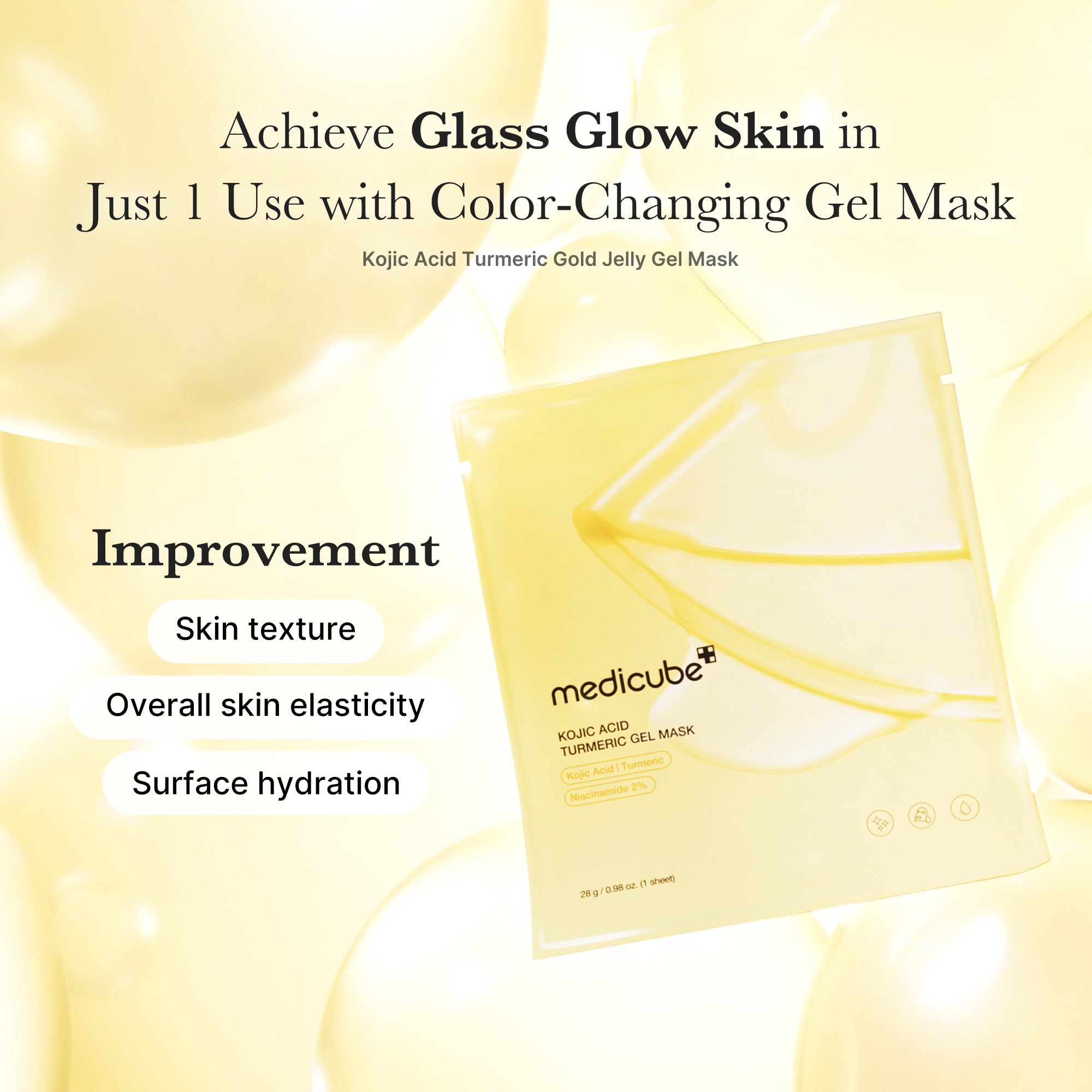 Kojic Acid Turmeric Gold Jelly Gel Mask - Fresh and Simple