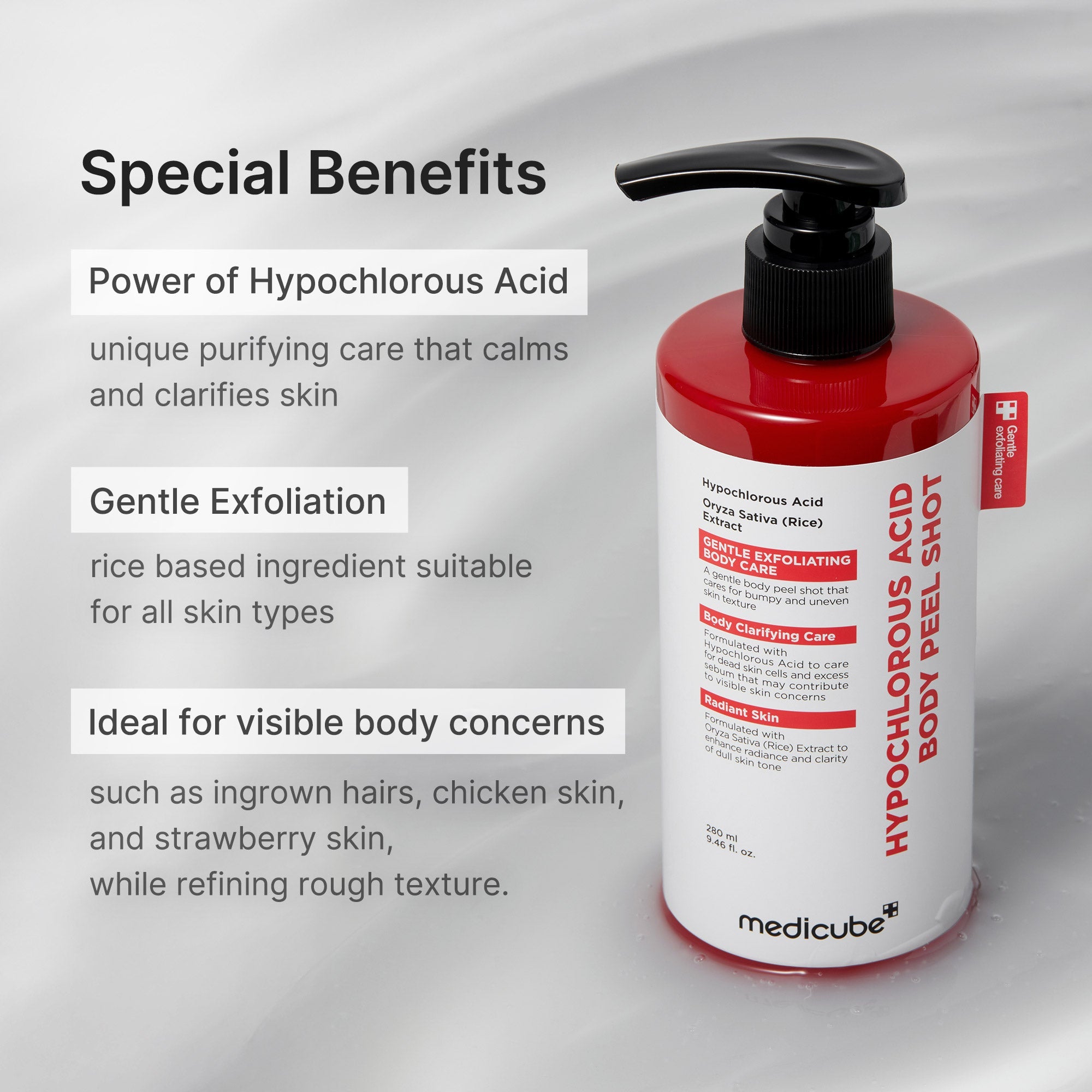 Hypochlorous Acid Rice Body Peel Shot - medicube.us