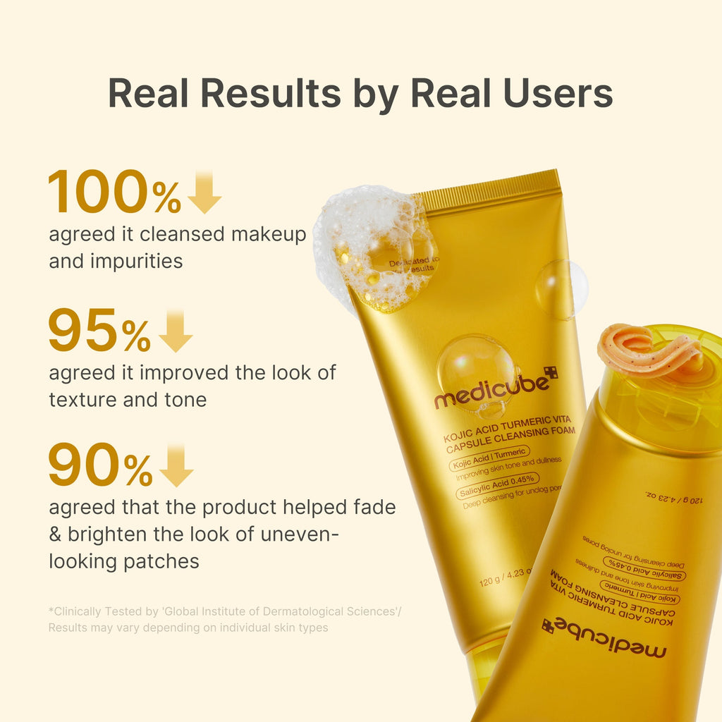 Kojic Acid Turmeric Vita Capsule Foam Cleanser - Smooth Care Daily