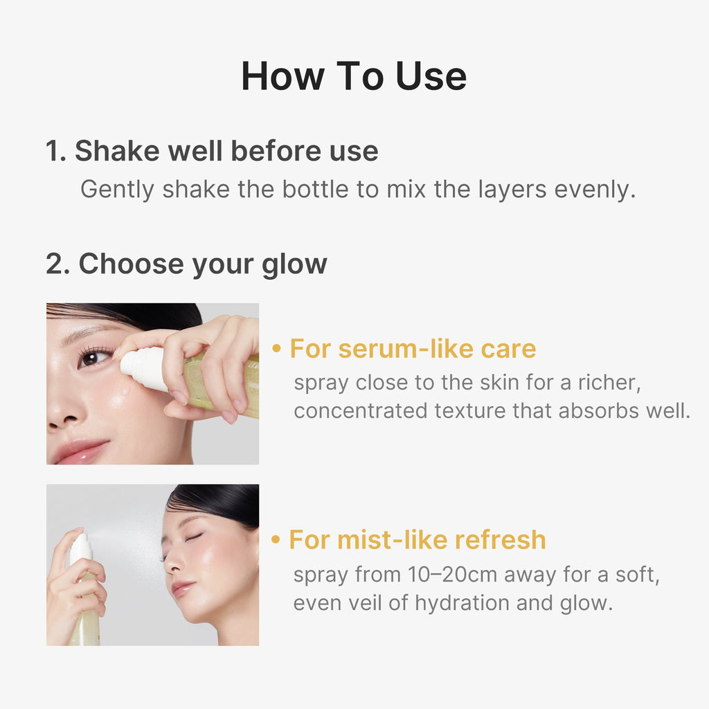 Kojic Acid Turmeric Vitamin Gold Jelly Mist Serum - Daily Glow Essential