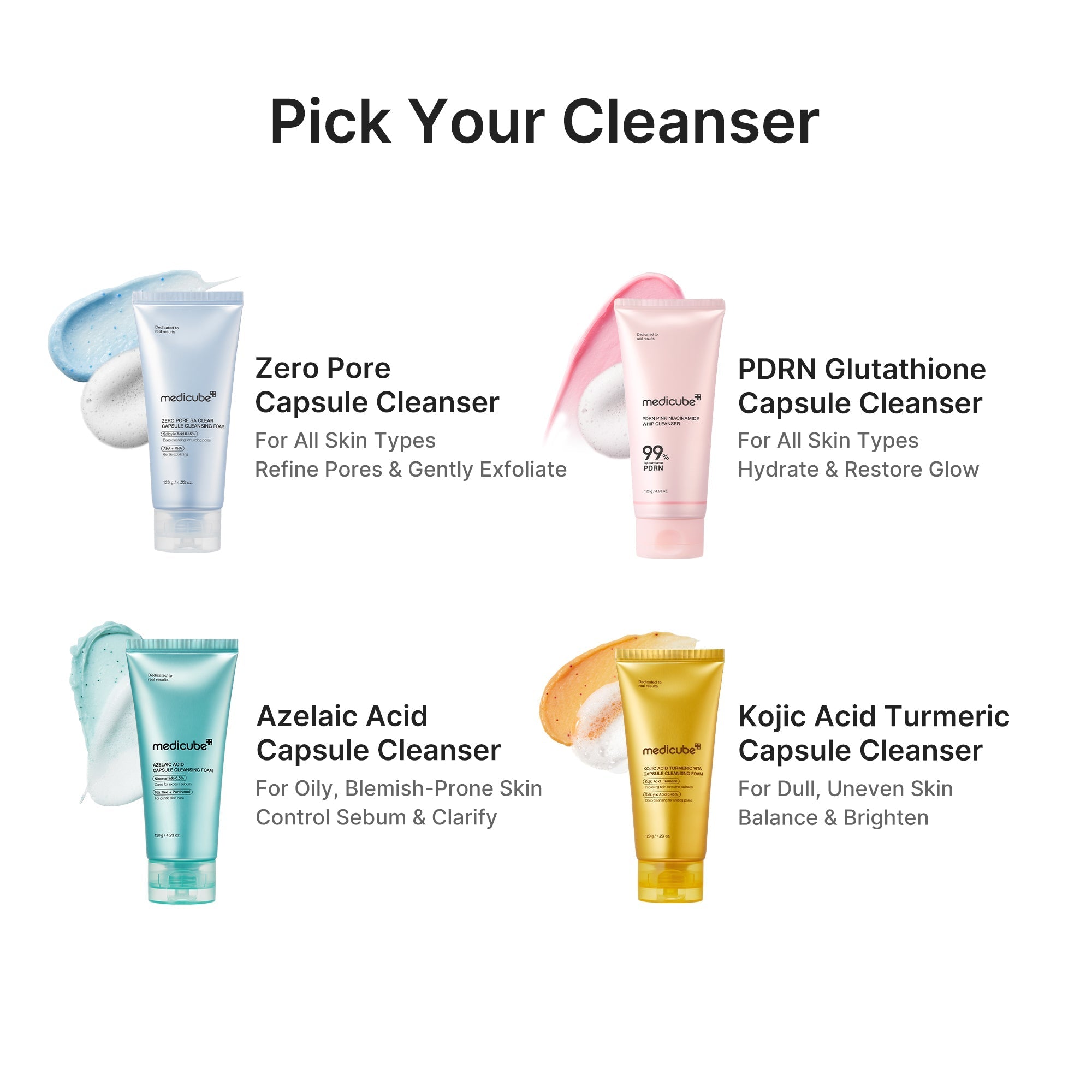 Kojic Acid Turmeric Vita Capsule Foam Cleanser - Smooth Care Daily