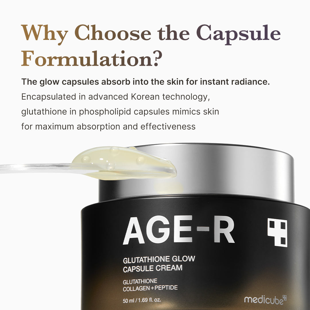 AGE-R Glutathione Glow Capsule Cream - Hydration Made Easy