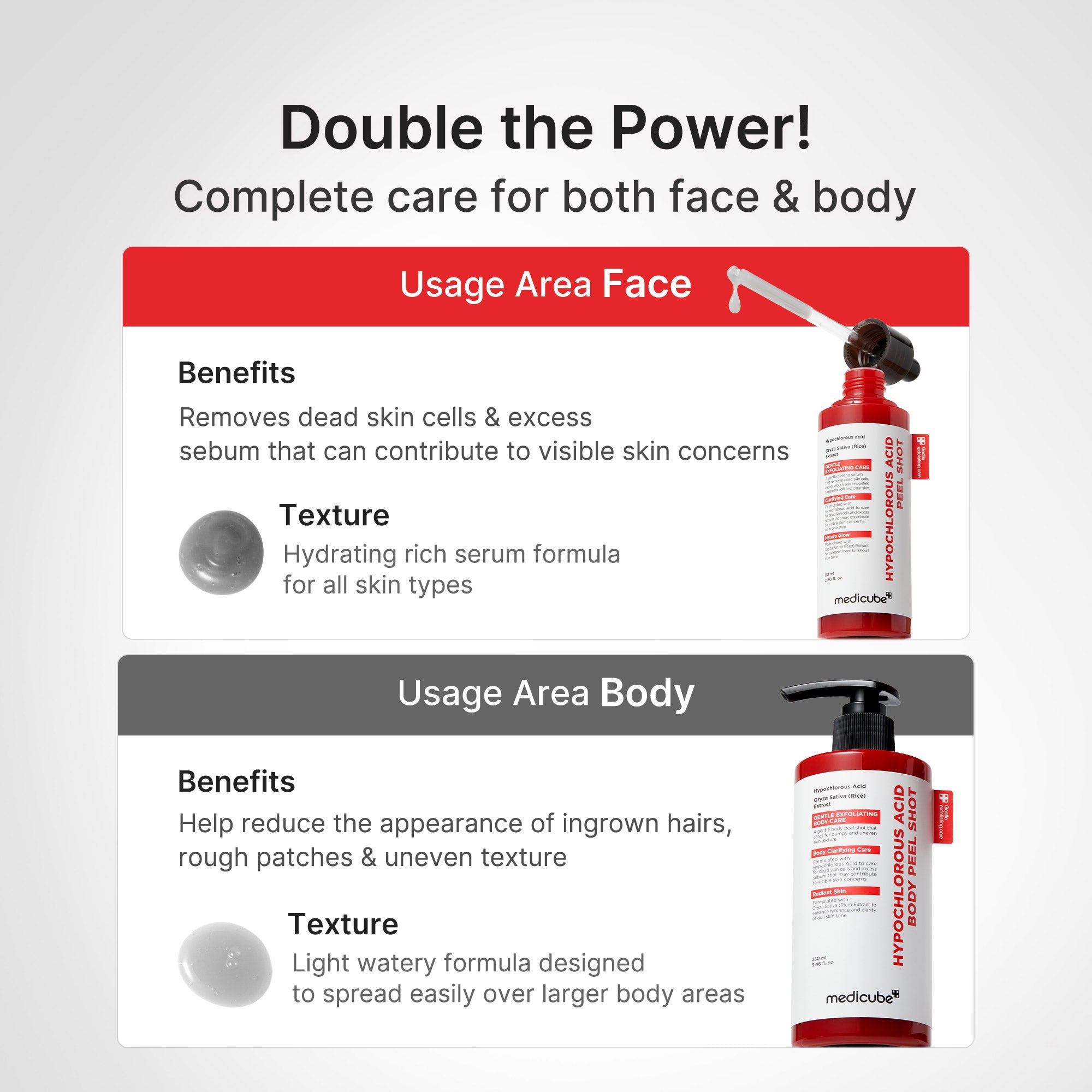Hypochlorous Acid Rice Body Peel Shot - medicube.us