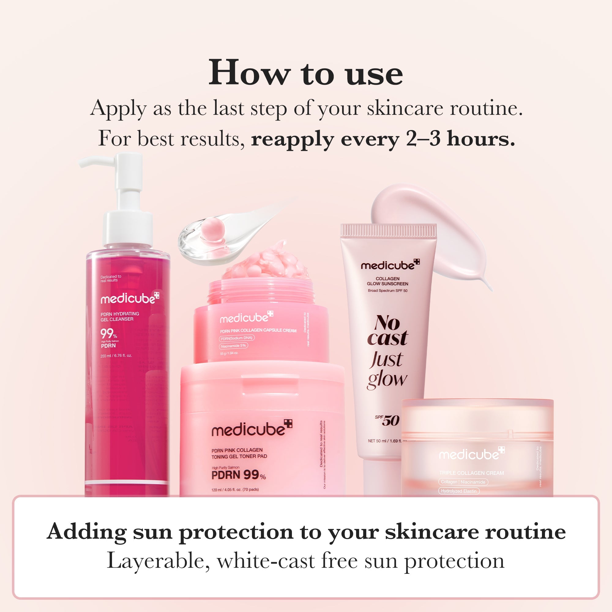 [Subscr.] No Cast Just Glow Collagen Sunscreen - medicube.us