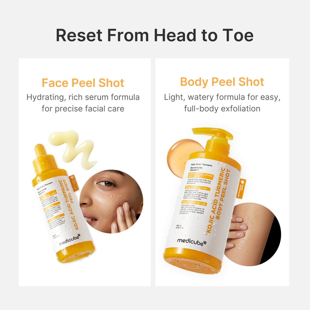 Kojic Acid Turmeric Body Peel Shot - Made for Fresh Skin