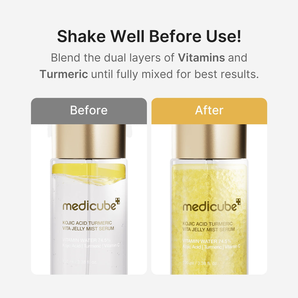 Kojic Acid Turmeric Vitamin Gold Jelly Mist Serum - Daily Glow Essential