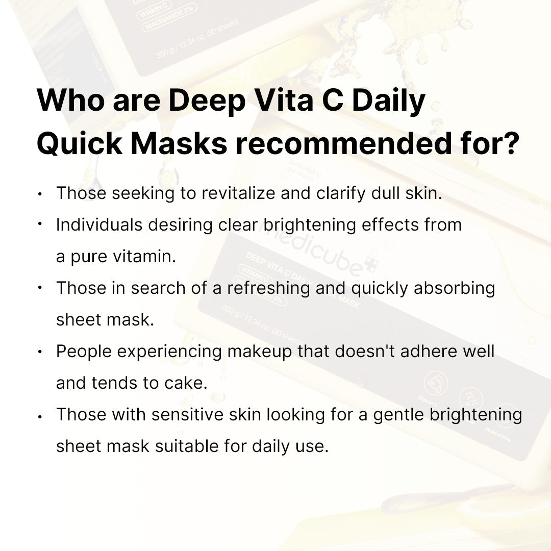 [GIFT] Deep Vita C Daily Quick Masks - medicube.us