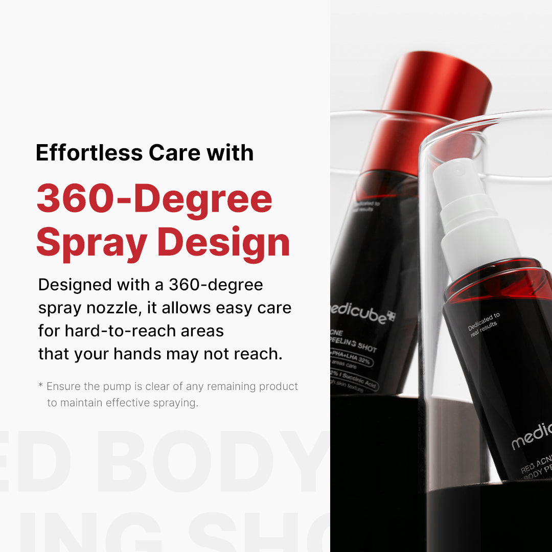 Red Body Peeling Shot Cleanser - Fresh Skin Essential