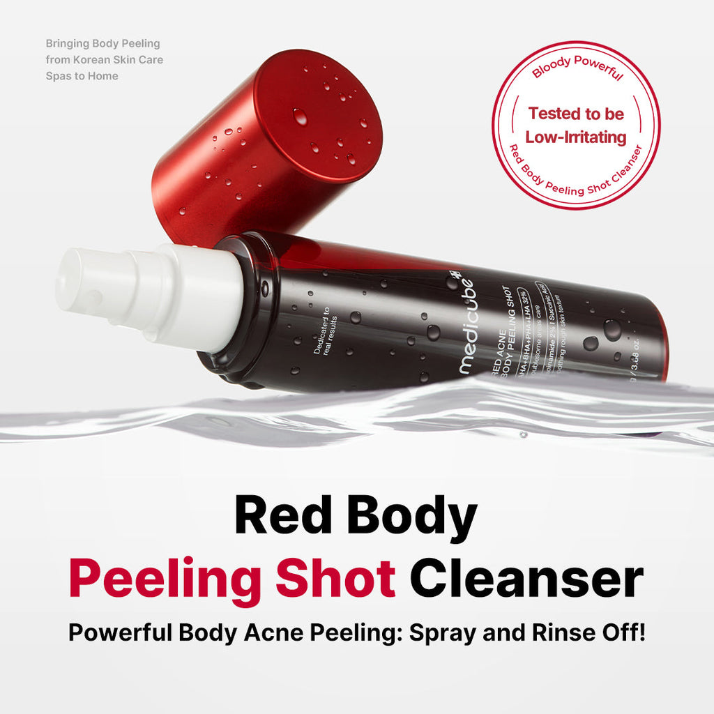 Red Body Peeling Shot Cleanser - Fresh Skin Essential