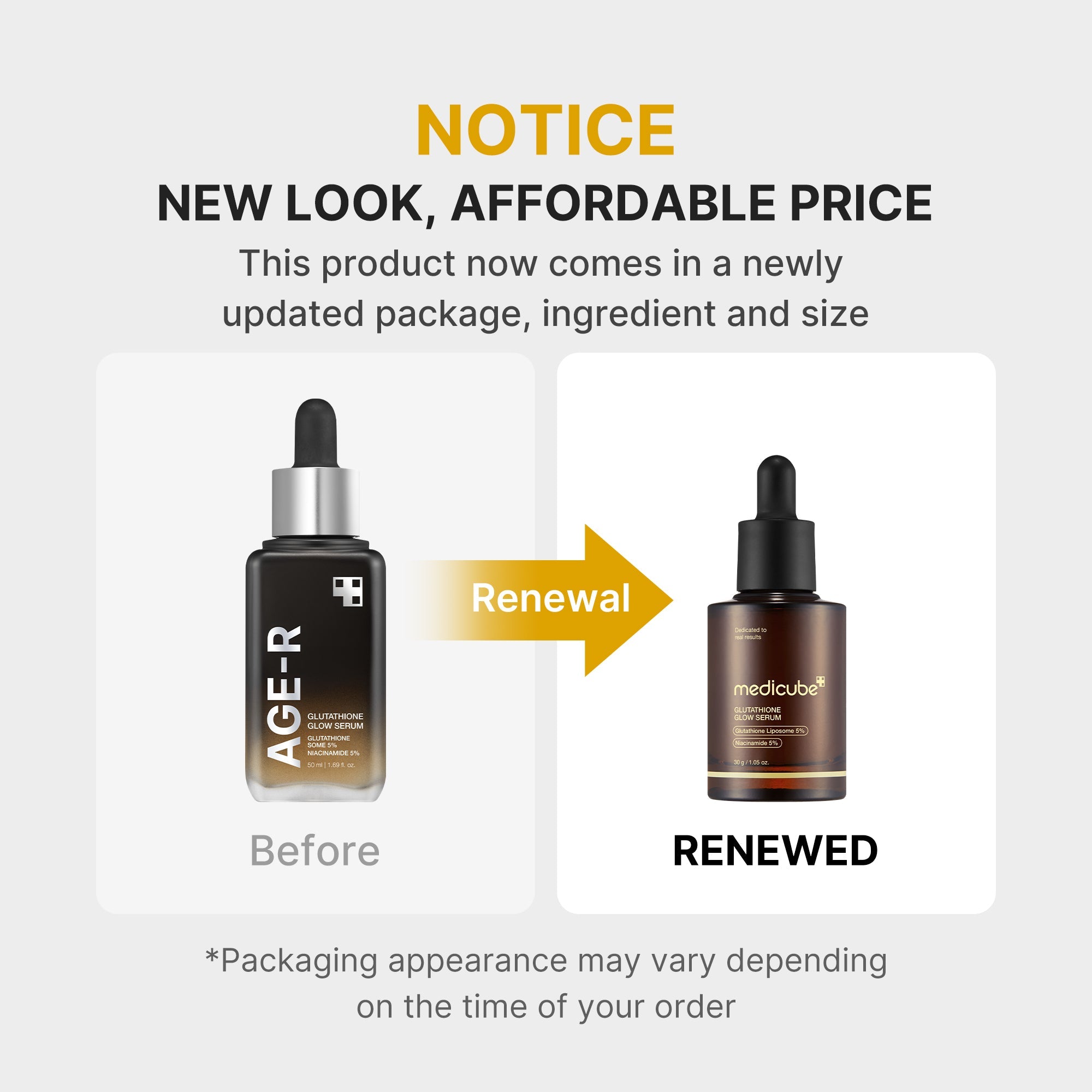 [Subscr.] AGE-R Glutathione Glow Serum - medicube.us
