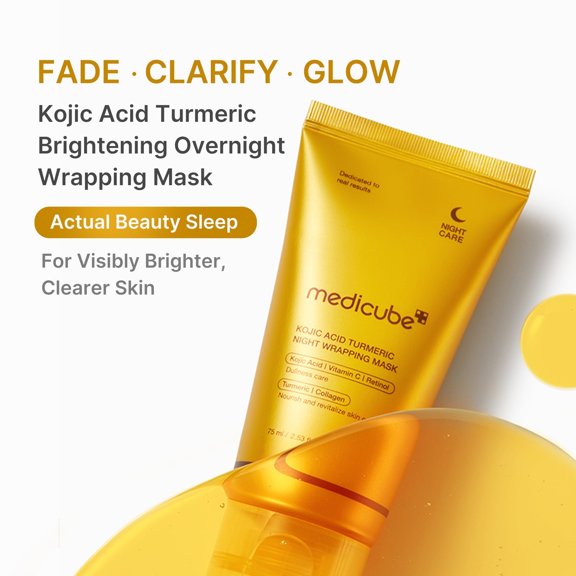 Kojic Acid Turmeric Overnight Wrapping Mask - Skin Care Made Fresh