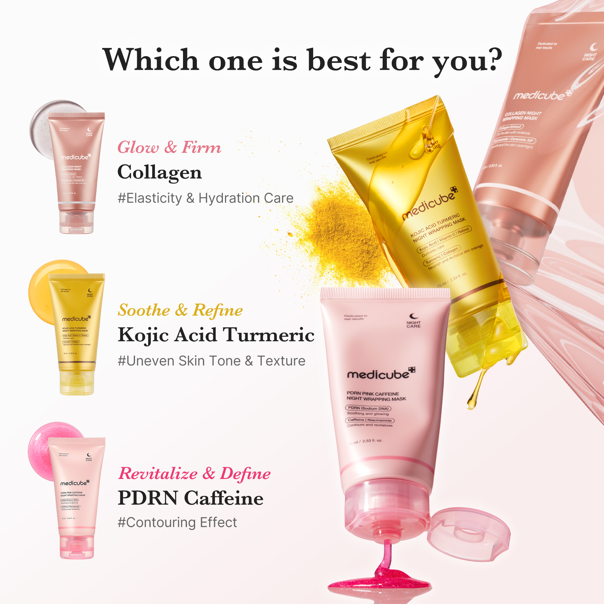 Kojic Acid Turmeric Overnight Wrapping Mask - medicube.us