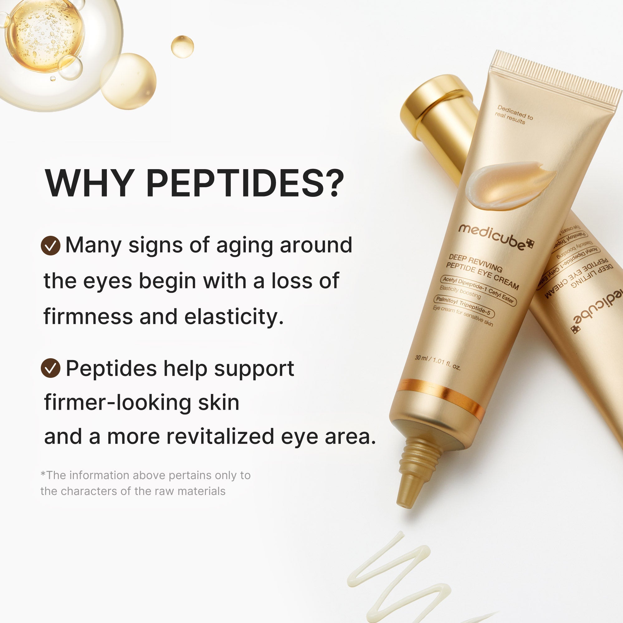 Deep Reviving Peptide Eye Cream - medicube.us