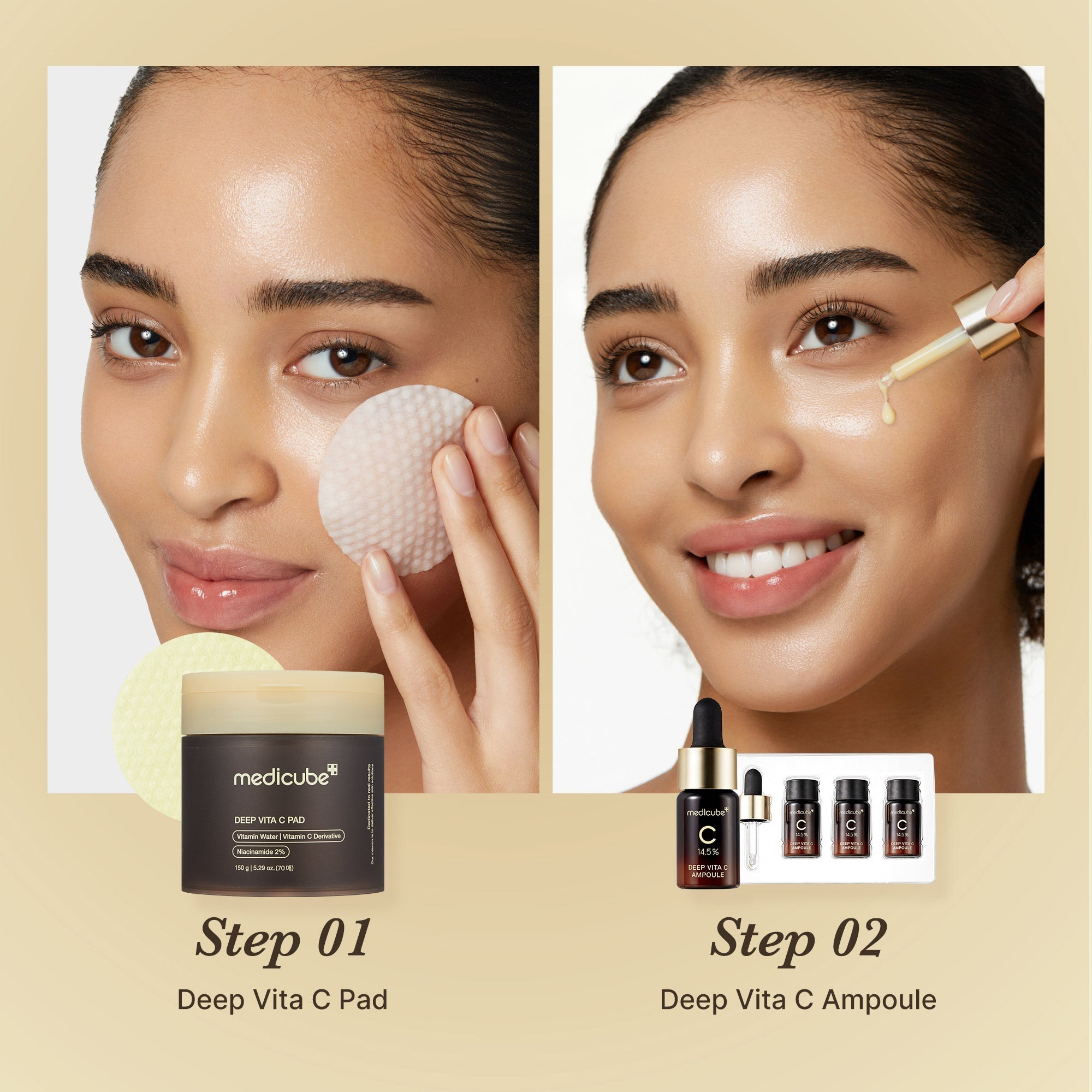Deep Vita C Pads - Glow Face Routine