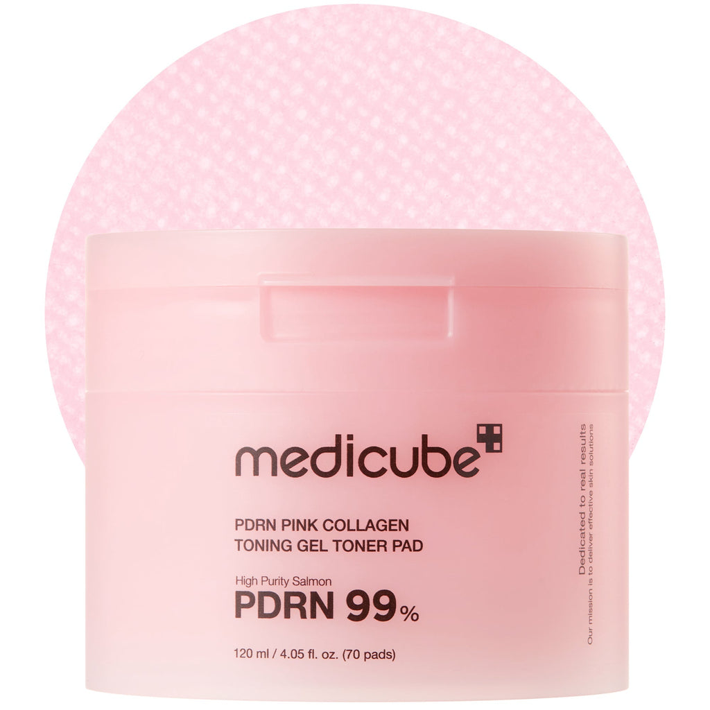 PDRN Pink Collagen Gel Toner Pad - Made for Daily Glow