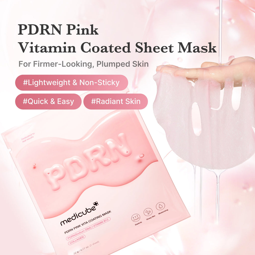 PDRN Pink Vita Coating Sheet Mask - medicube.us