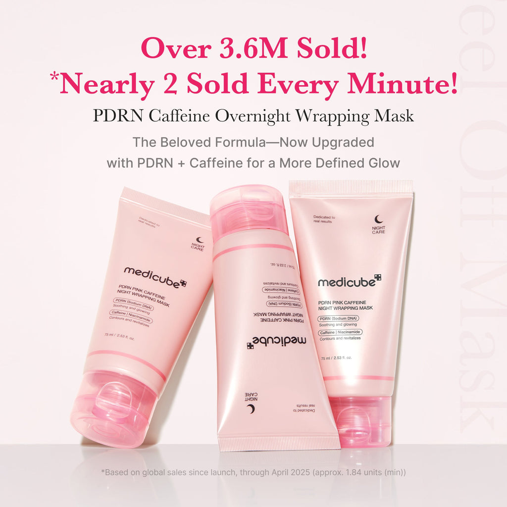 PDRN Pink Caffeine Overnight Wrapping Mask - medicube.us