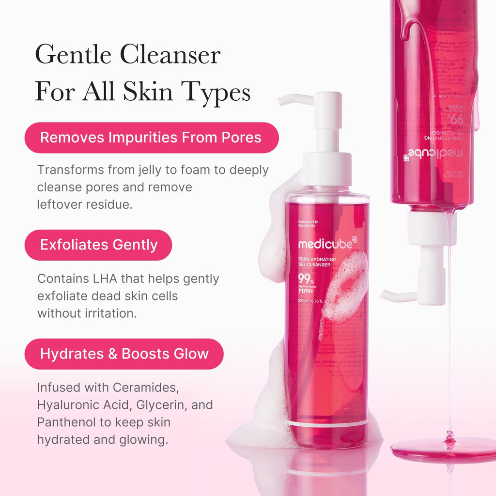 PDRN Pink Gel Cleanser - Simple K-Beauty