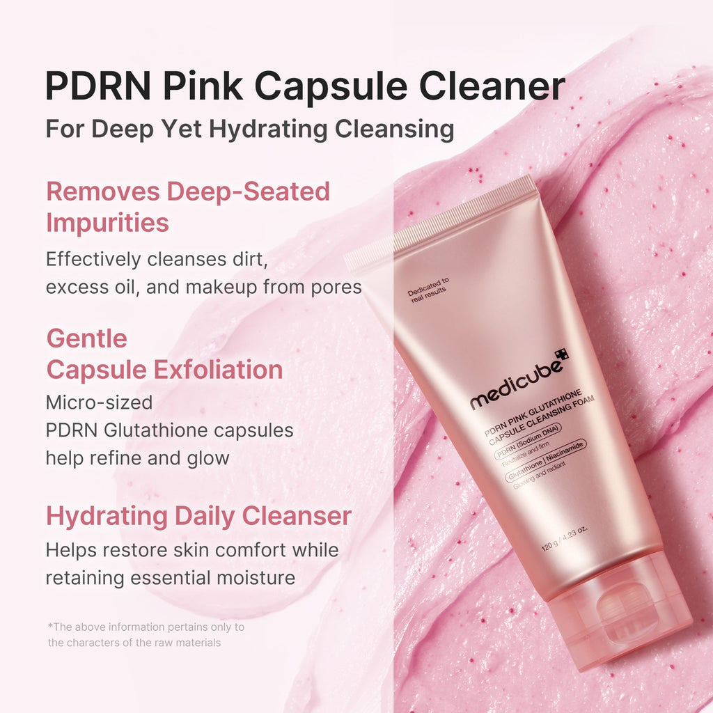 PDRN Pink Glutathione Capsule Foam Cleanser - Modern Skincare