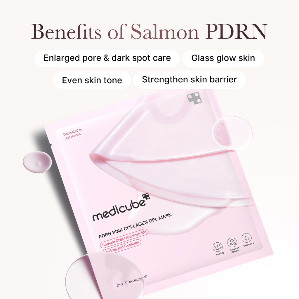 Salmon PDRN Pink Collagen Jelly Gel Mask - Soft Glow Look