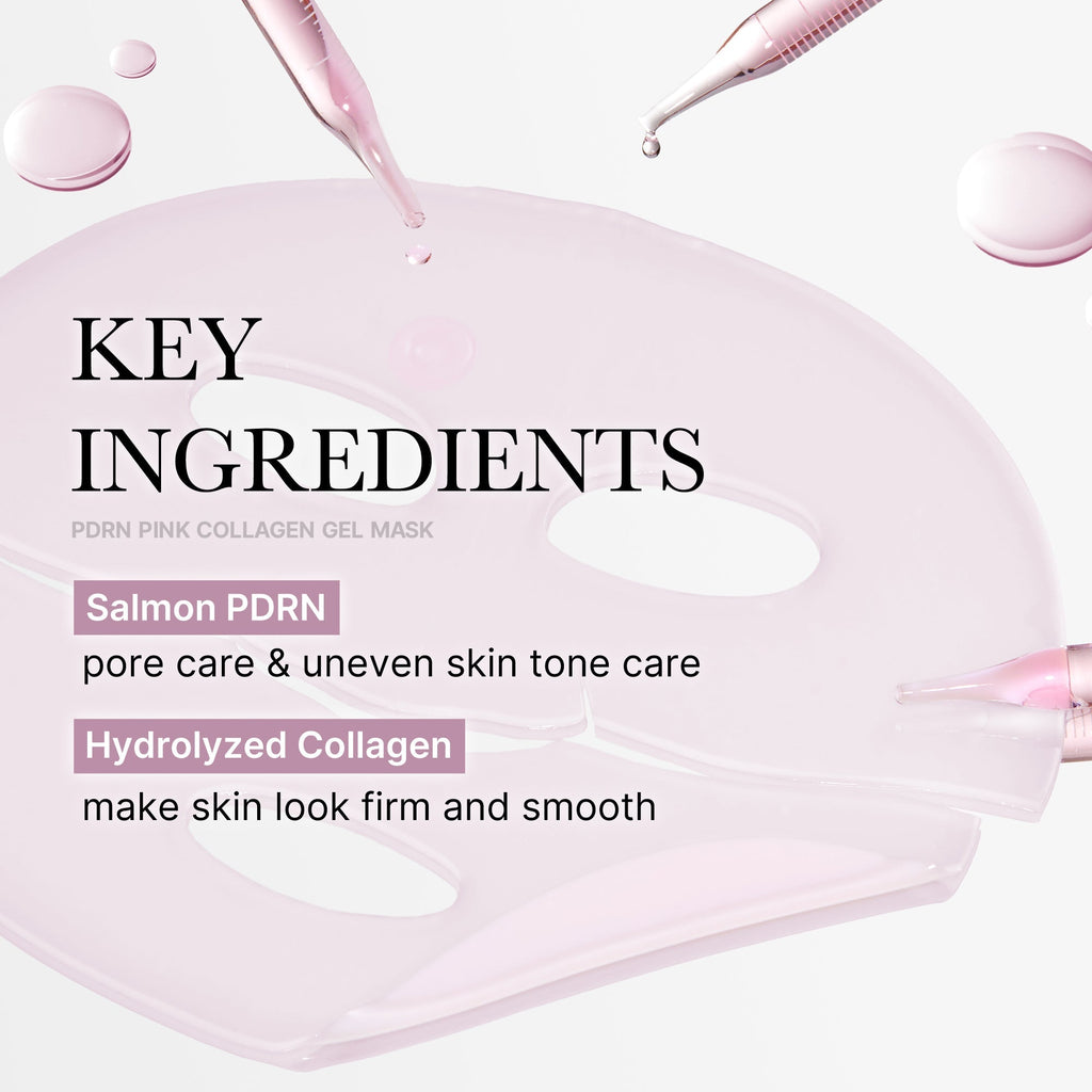 Salmon PDRN Pink Collagen Jelly Gel Mask - Soft Glow Look