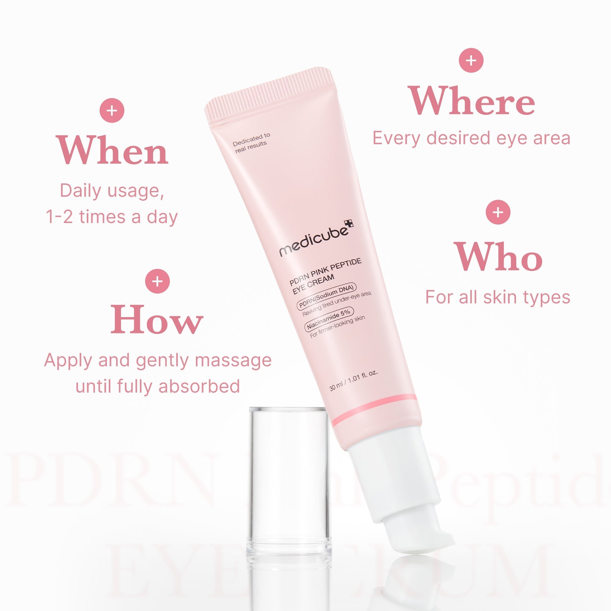 PDRN Pink Peptide Eye Cream - Daily Beauty Care