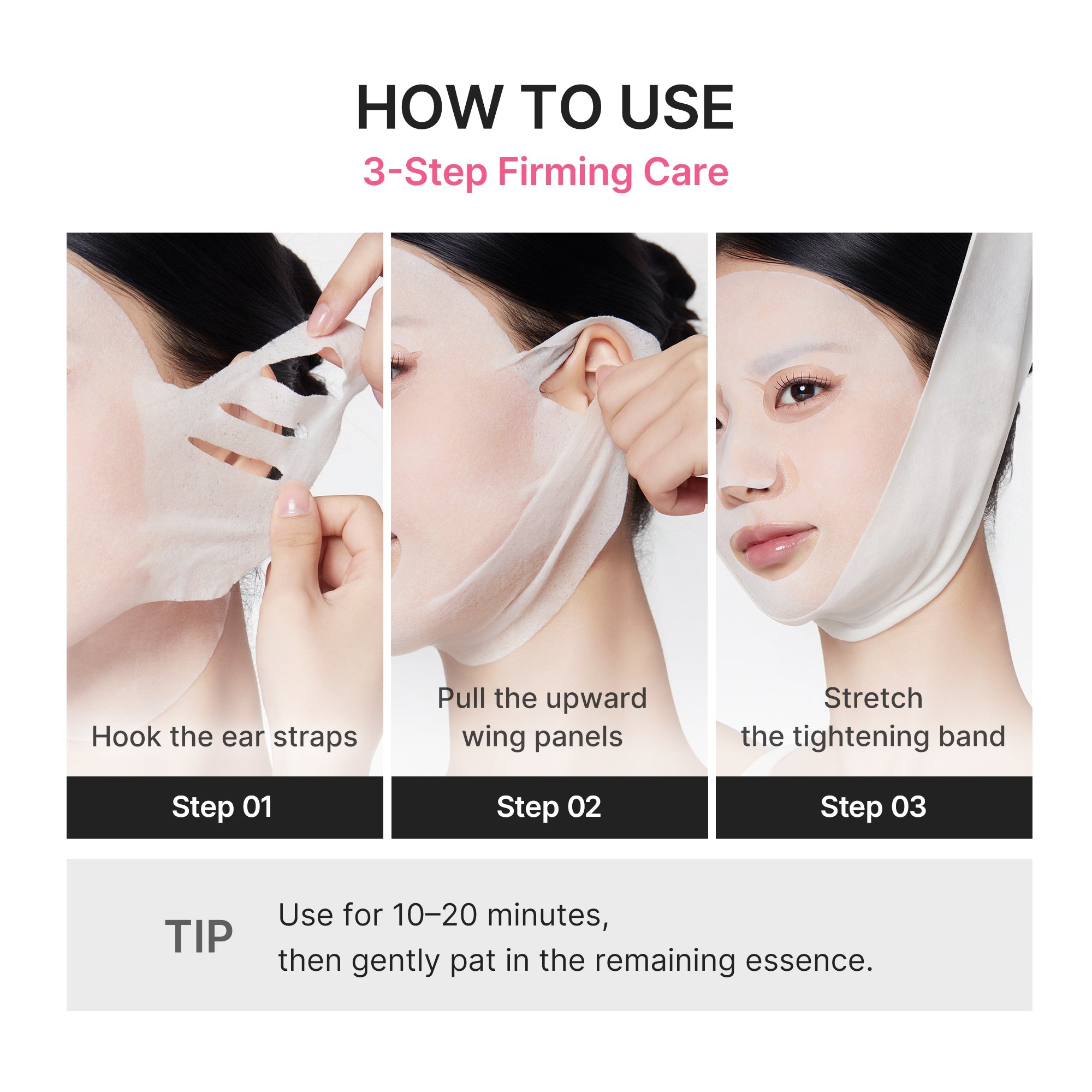 PDRN Pink Tension Up Mask - Fresh Face Daily