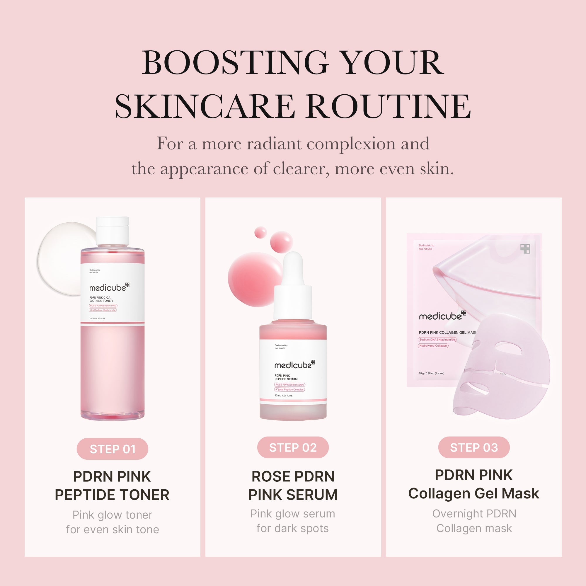 PDRN Pink Peptide Toner - medicube.us