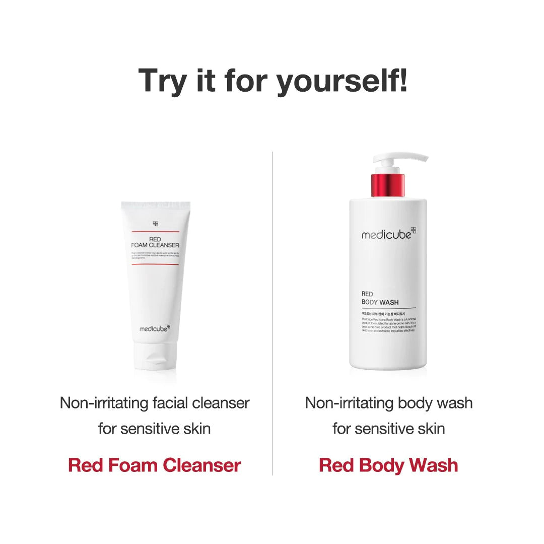 Red Body Wash - Fresh Skin Made Easy