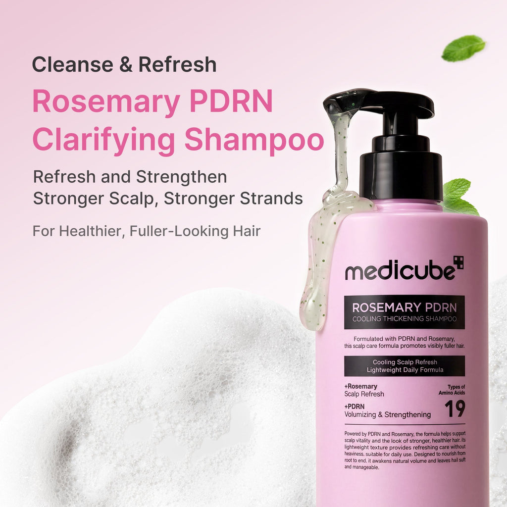 Rosemary PDRN Cooling Thickening Shampoo - Glow for Real Life